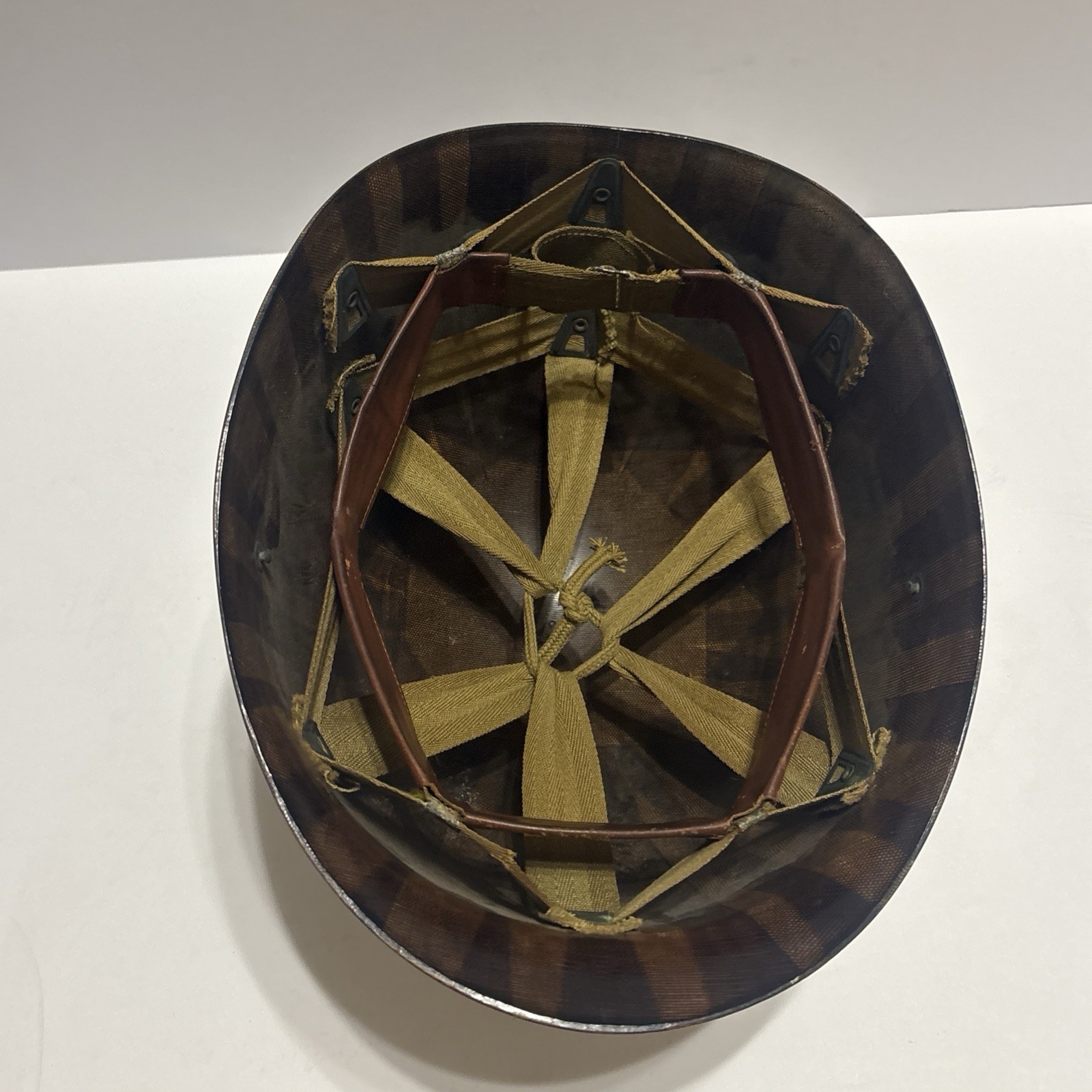 Vintage 1940s Chevrolet Soap Box Derby Helmet Turret Top WWII GI M1 Helmet Liner