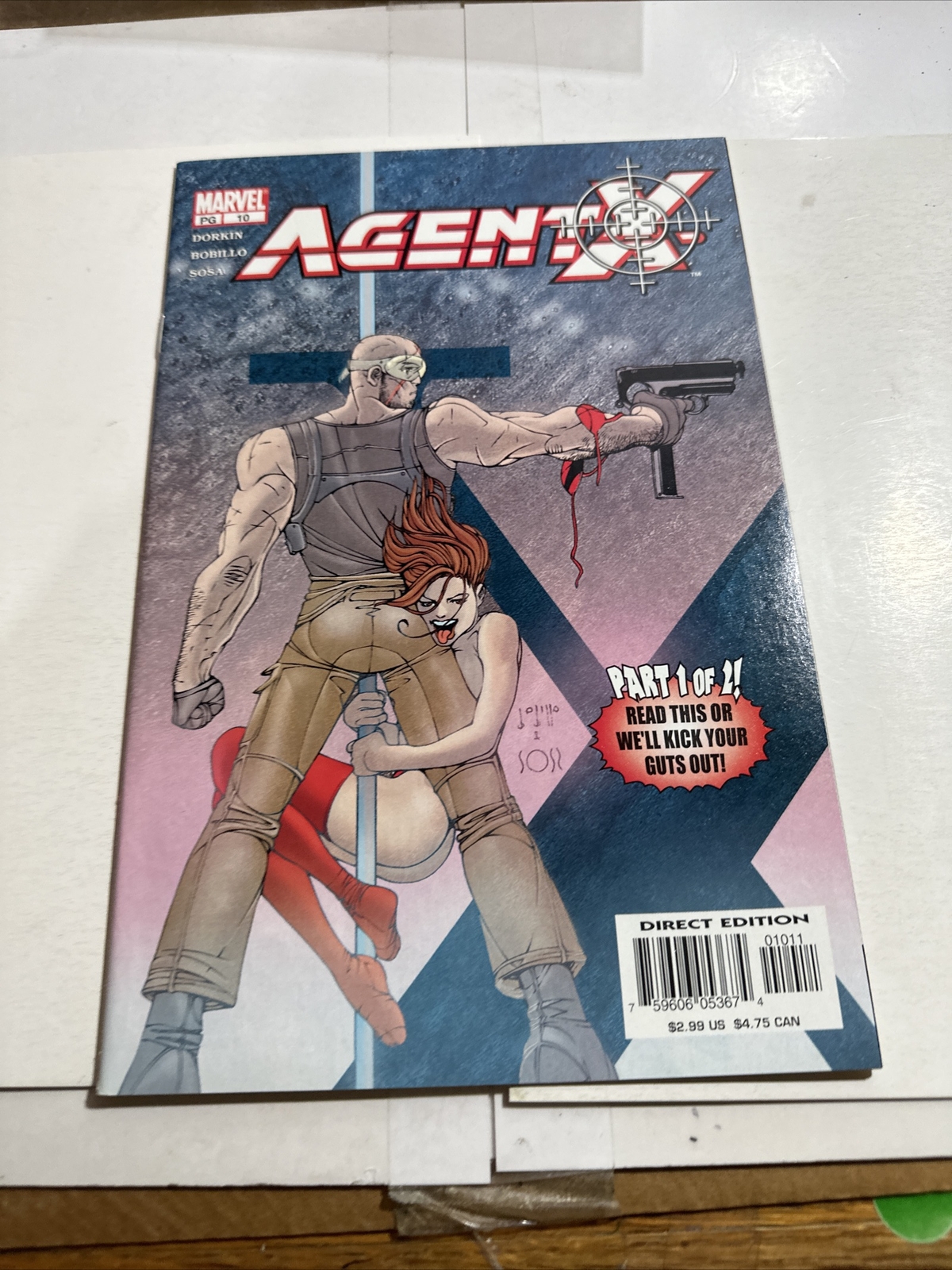 AGENT X # 10 2003 L@@K Mid Grade, To High Grade