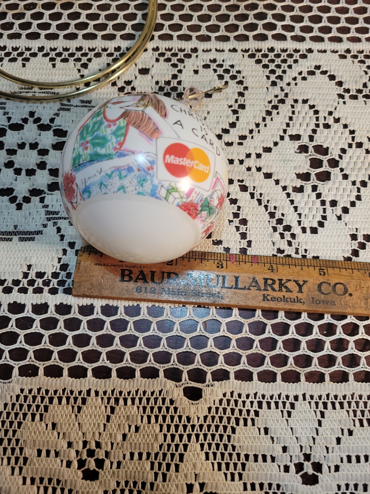 Hallmark Shoebox MasterCard Ornament All I Want for Christmas Is A Card 1992