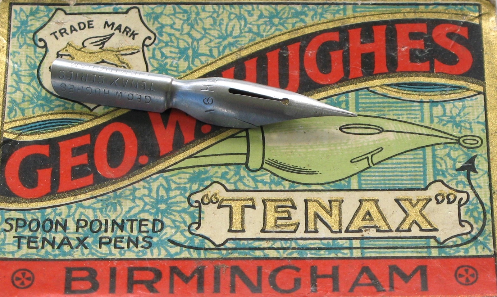 Lots of 7 (NOS) GEO. W. HUGHES TENAX EXTRA FINE PEN NIBS For $7
