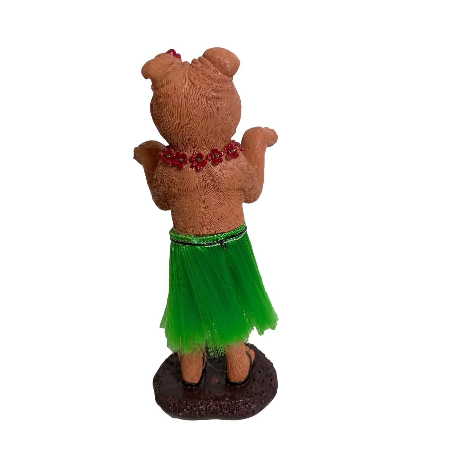 English Bulldog Hula Dashboard Figurine 6″ – Cute Car Decor, Pet Lover Gift