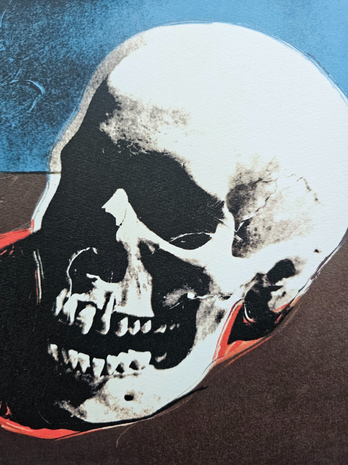 ANDY WARHOL SKULL WHITE SIGNED + HAND NUMBERED 1733/5000 LITHOGRAPH pop art