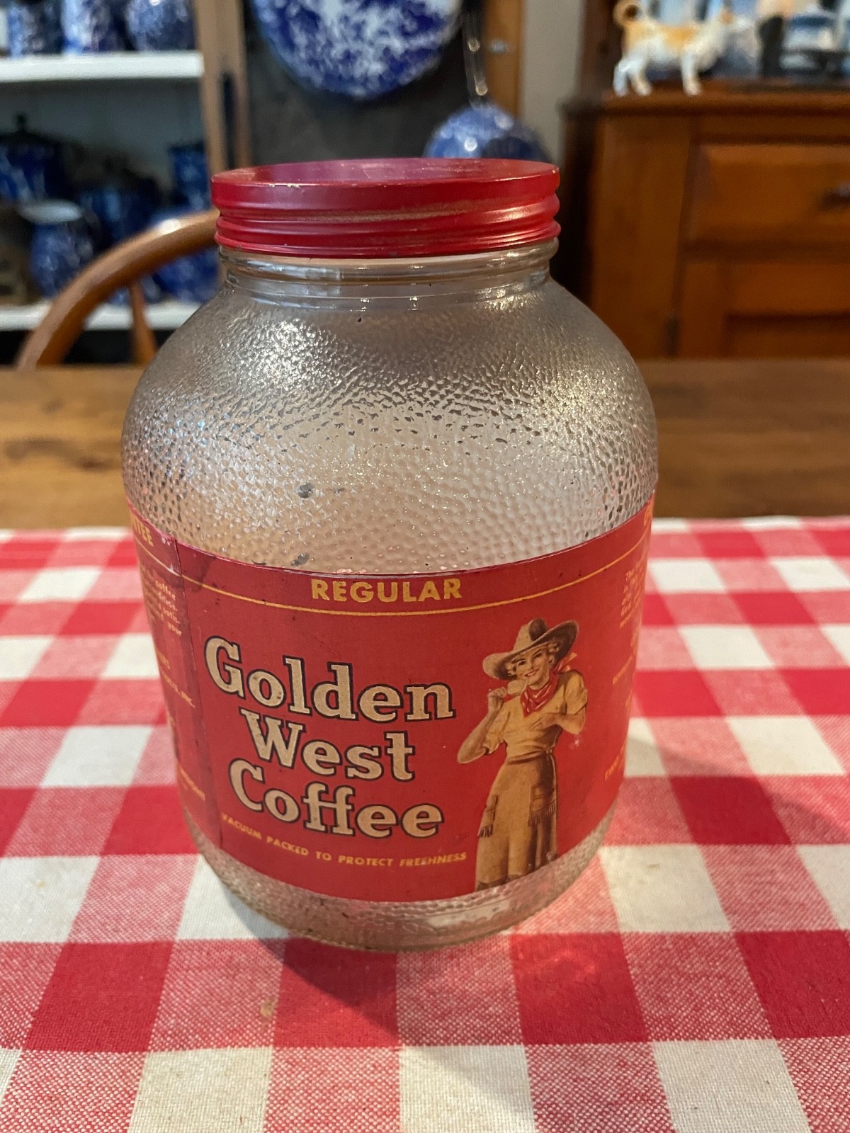 1930’s Golden West Coffee Jar