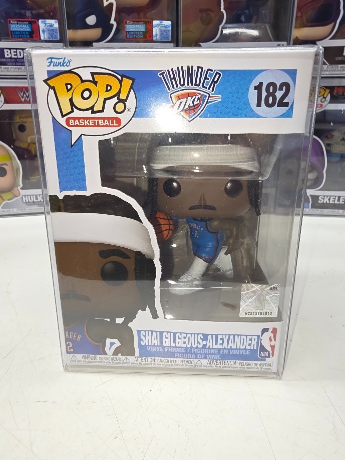 Funko Pop! NBA: OKC Thunder – Shai Gilgeous-Alexander #182 with Pop Protector
