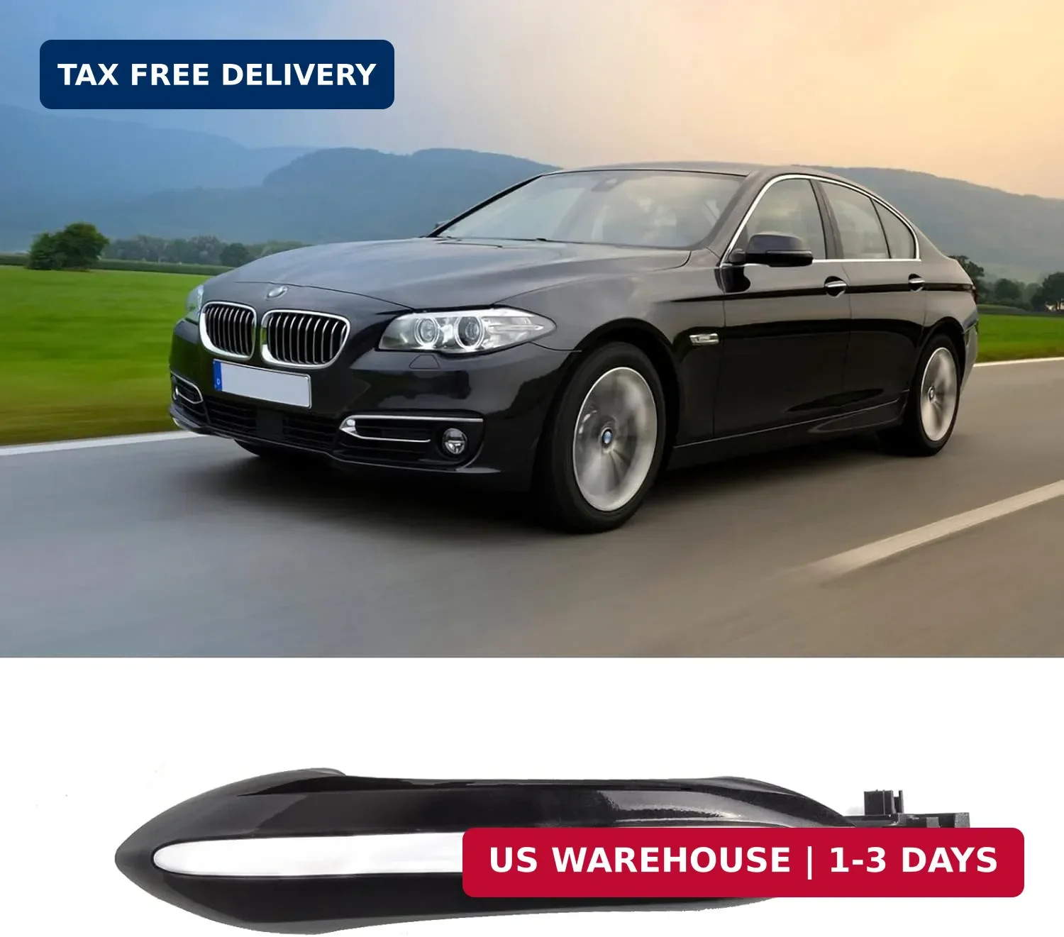 1x Car Exterior Comfort Access Door Handle for BMW 5 7 Series (Front/Rear Right)