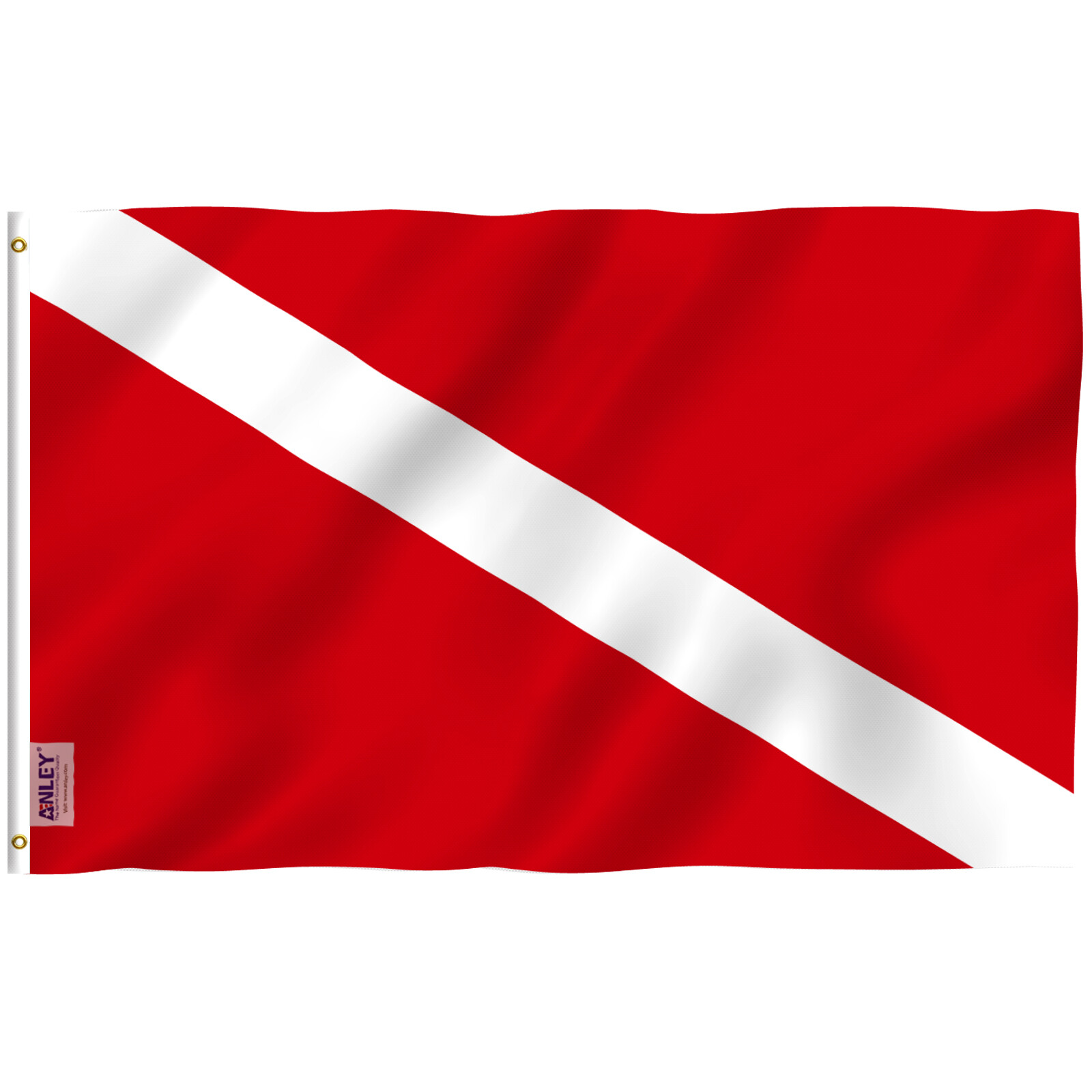 Anley Fly Breeze 3×5 Ft Dive Diver Down Flag – Diving Warning Flags