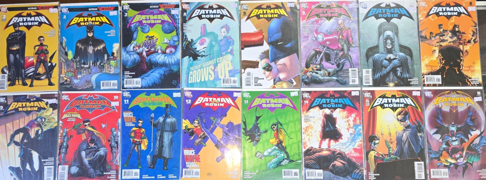Batman and Robin 1-16 complete Morrison run all ‘A’ covers Frank Quitely