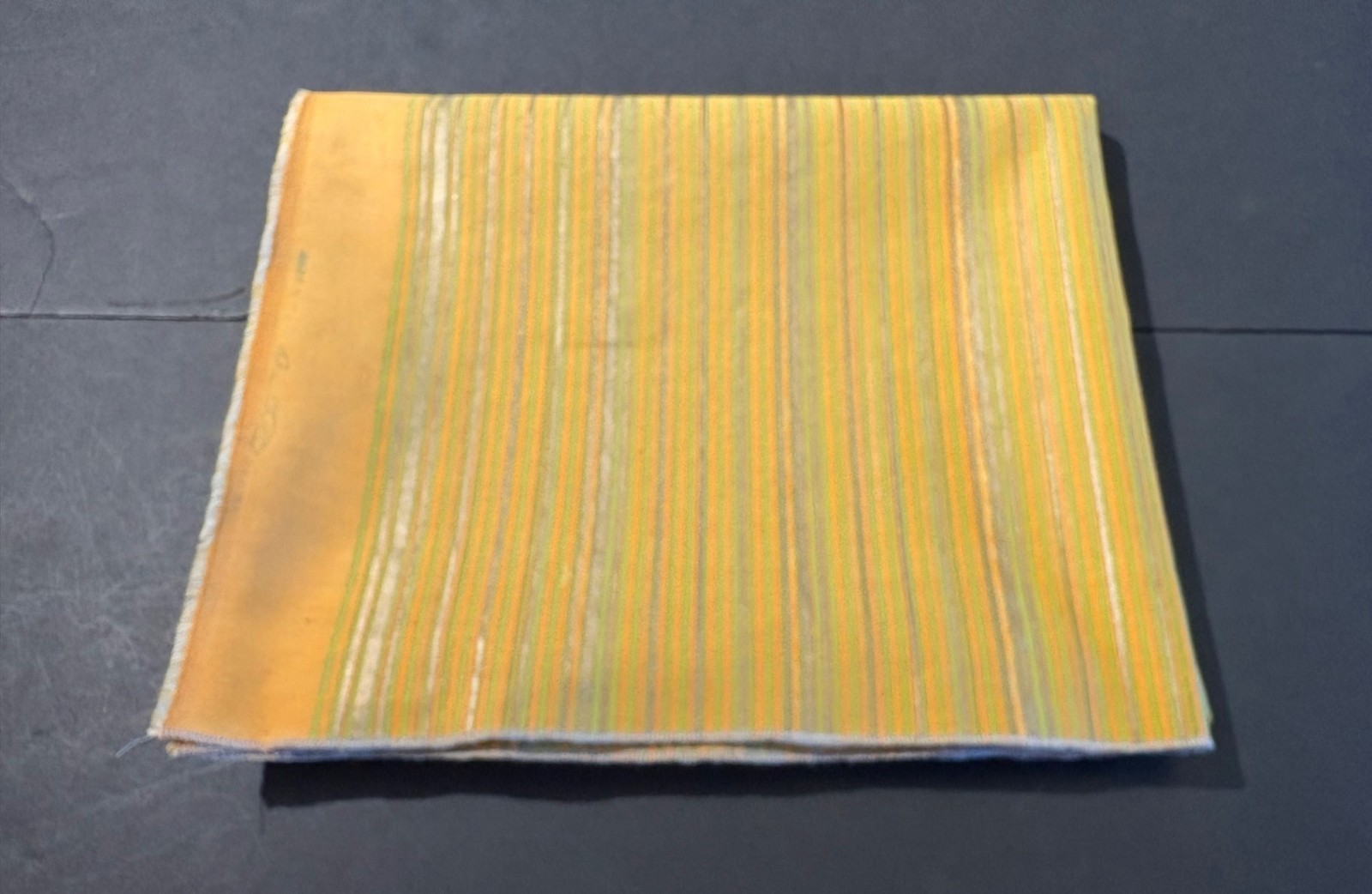 Fortuny MALMAISON in lime green & gold stripes on m- 1 Yard (53×35 inches) #5646