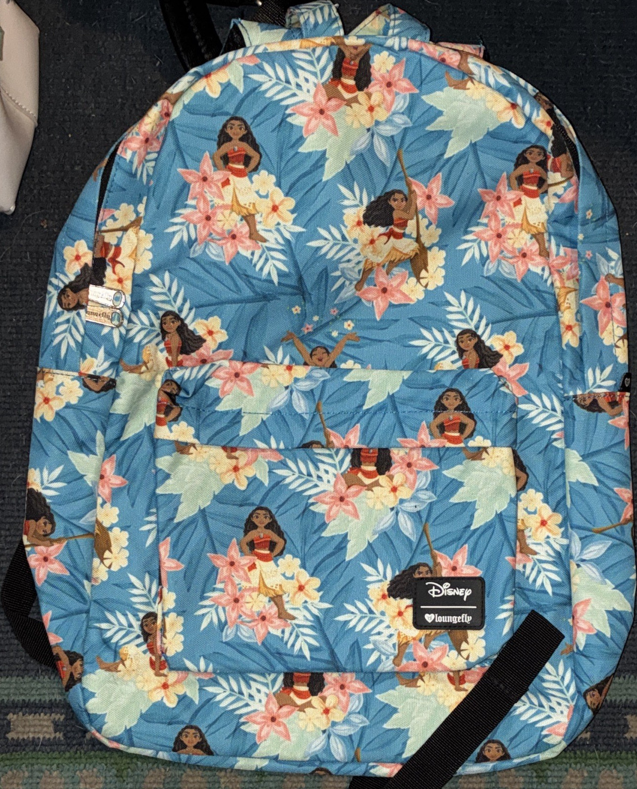 Loungefly Disney Moana Floral Large Backpack Blue Multicolor
