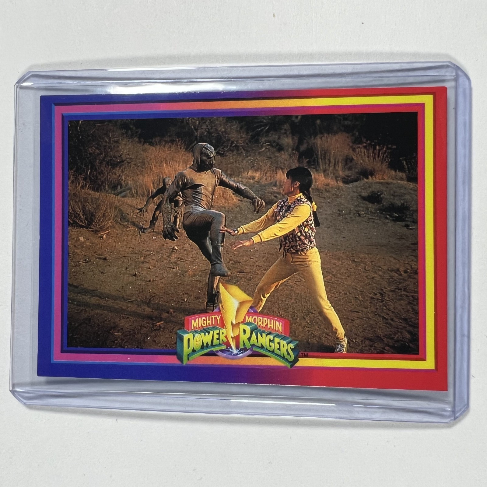 1994 Mighty Morphin Power Rangers Top Loader #54 Power Block