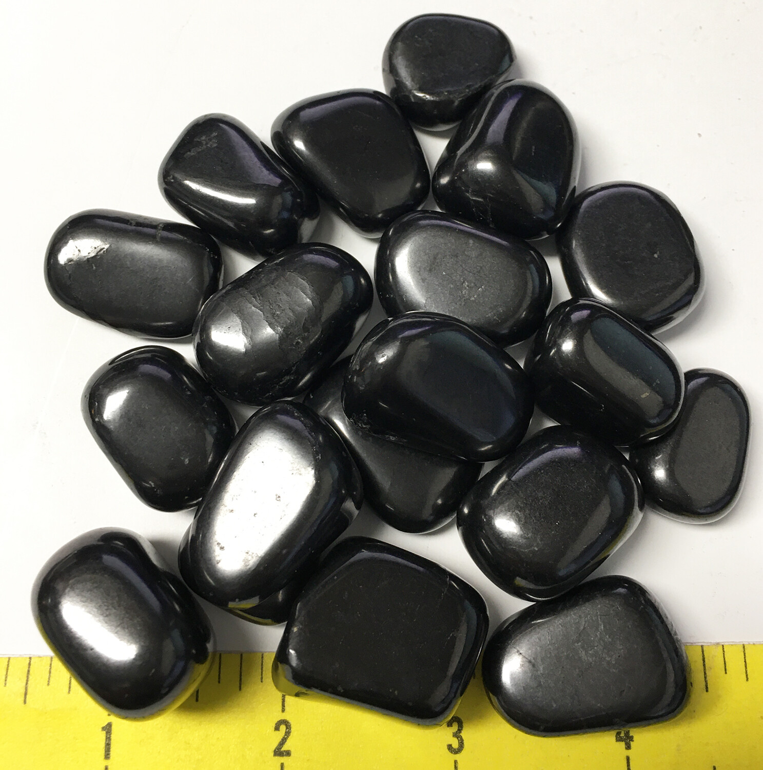 SHUNGITE size Large (7/8″ to 1-1/4″) polished EMF absorber 1/2 lb