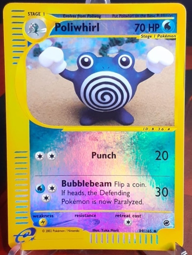 Poliwhirl 089/165 Expedition Base Set e-reader Reverse Holo Yuka Morii