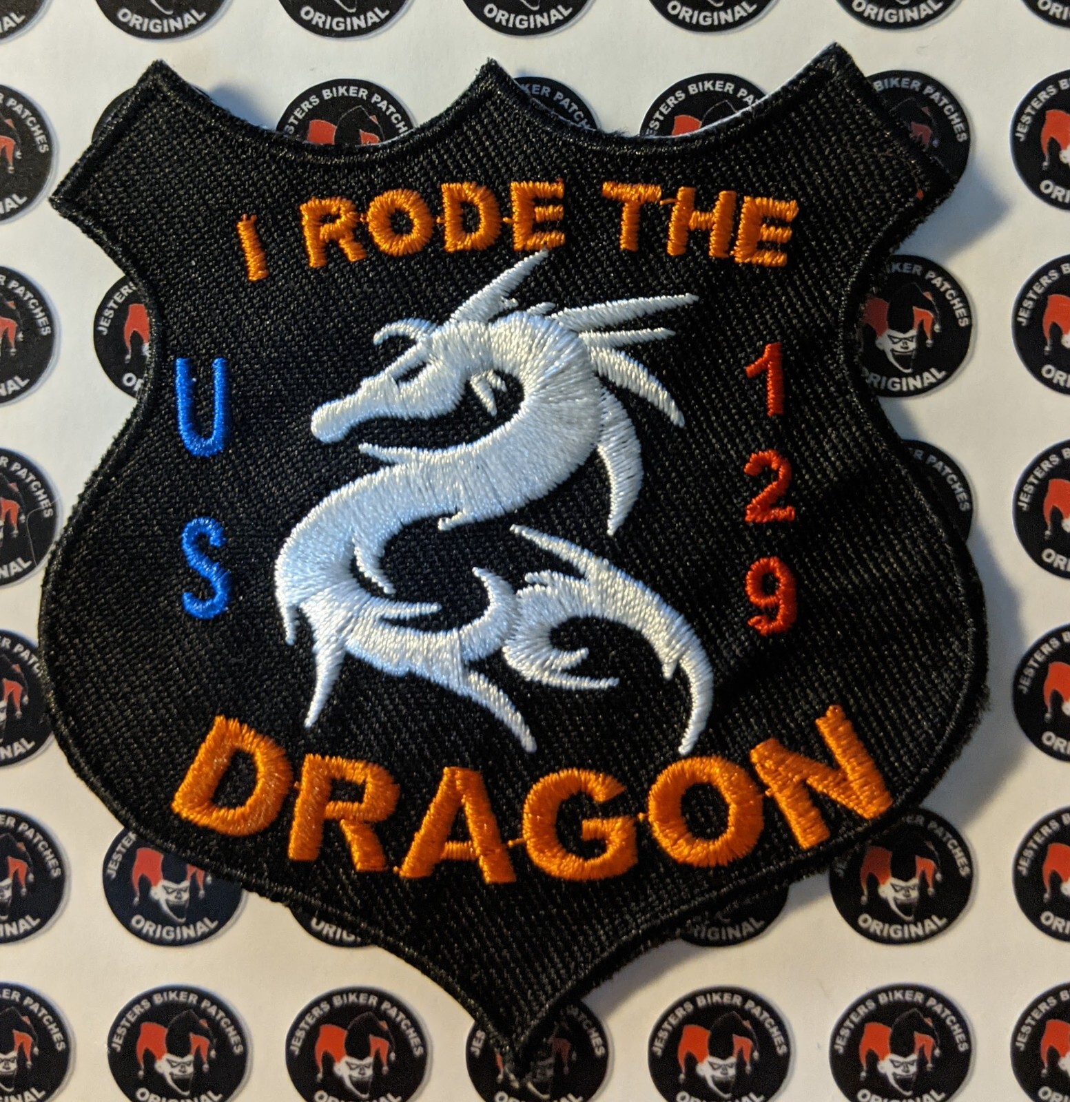 Original US Highway 129 Tail of the Dragon Embroidered Patch