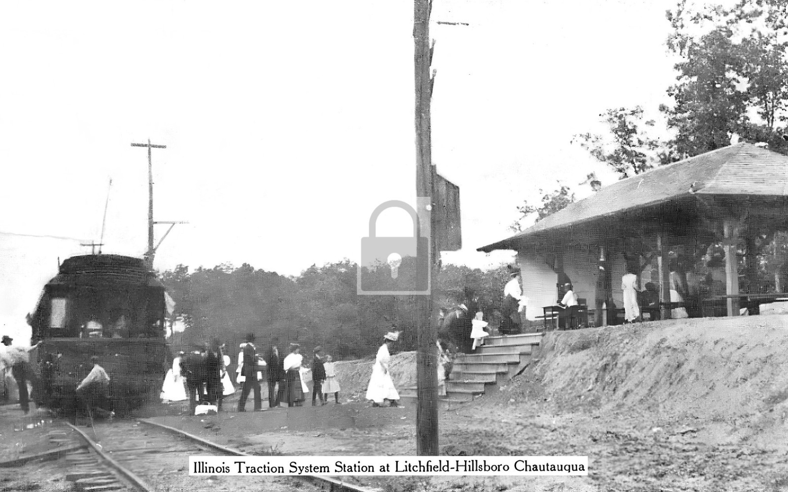 Illinois Traction System Station Depot Litchfield Hillsboro IL – Reprint