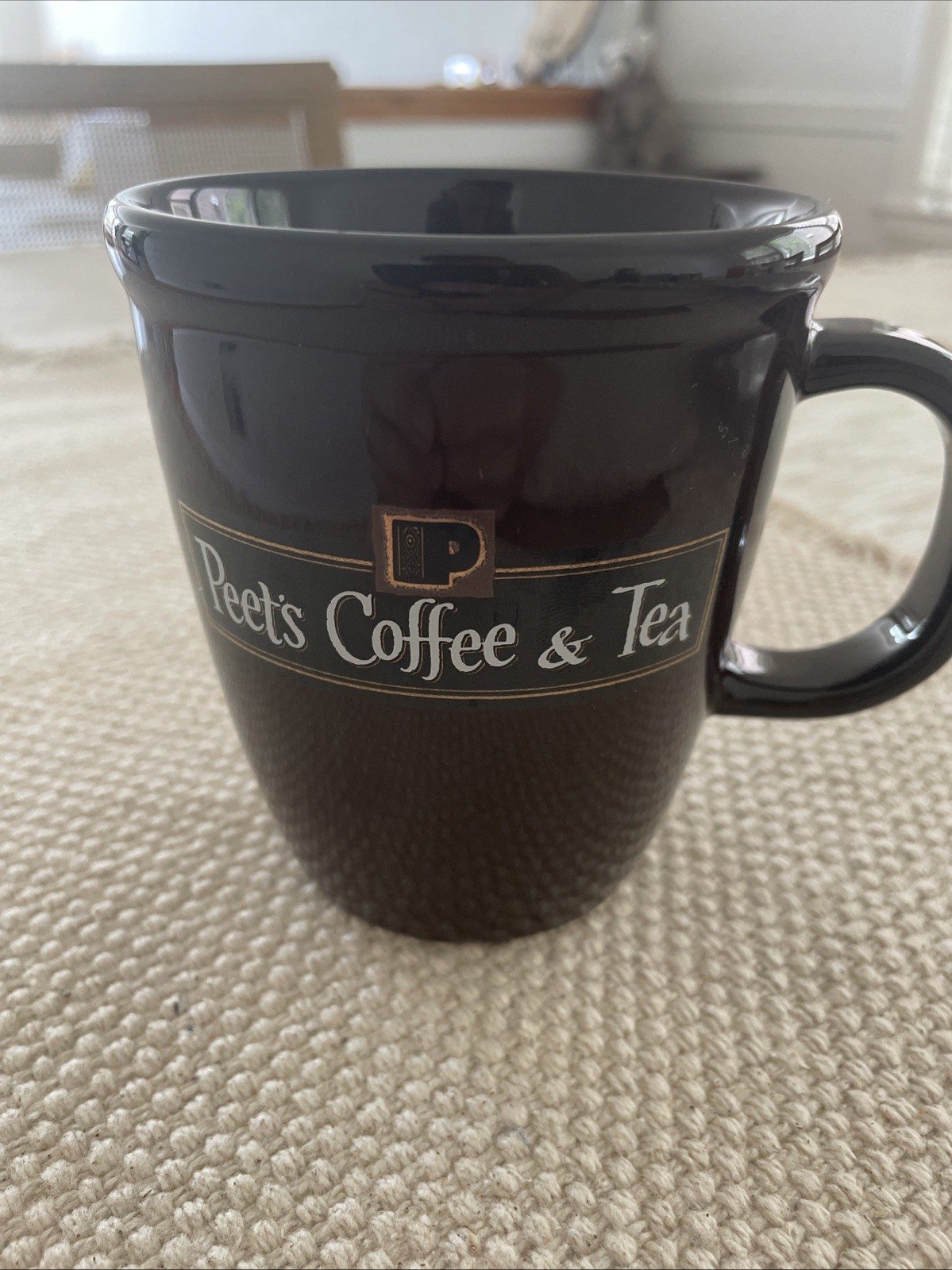Peet’s Coffee & Tea Logo Advertising 12 Oz Coffee Mug Burgundy bodum