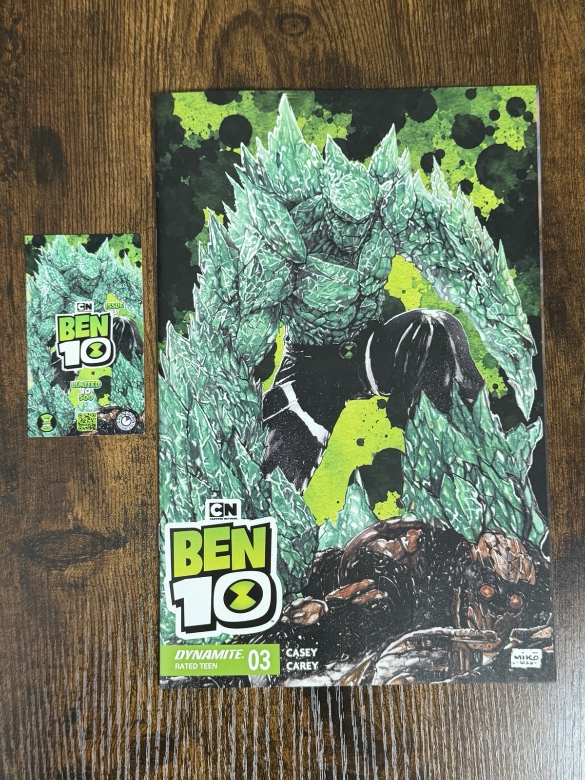 BEN 10 #3 DIAMONDHEAD EXCLUSIVE | LIMITED 500 W/COA | DYNAMITE & CARTOON NETWORK