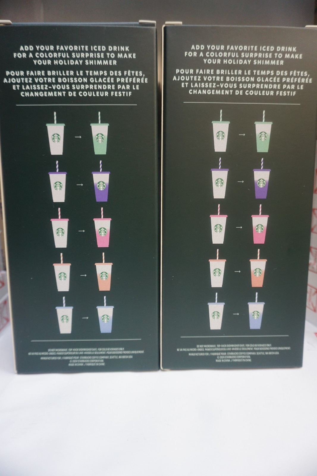 Starbucks Reusable Mystery Color Changing Cold Cups (5 Pieces) BOGO FREE!!!