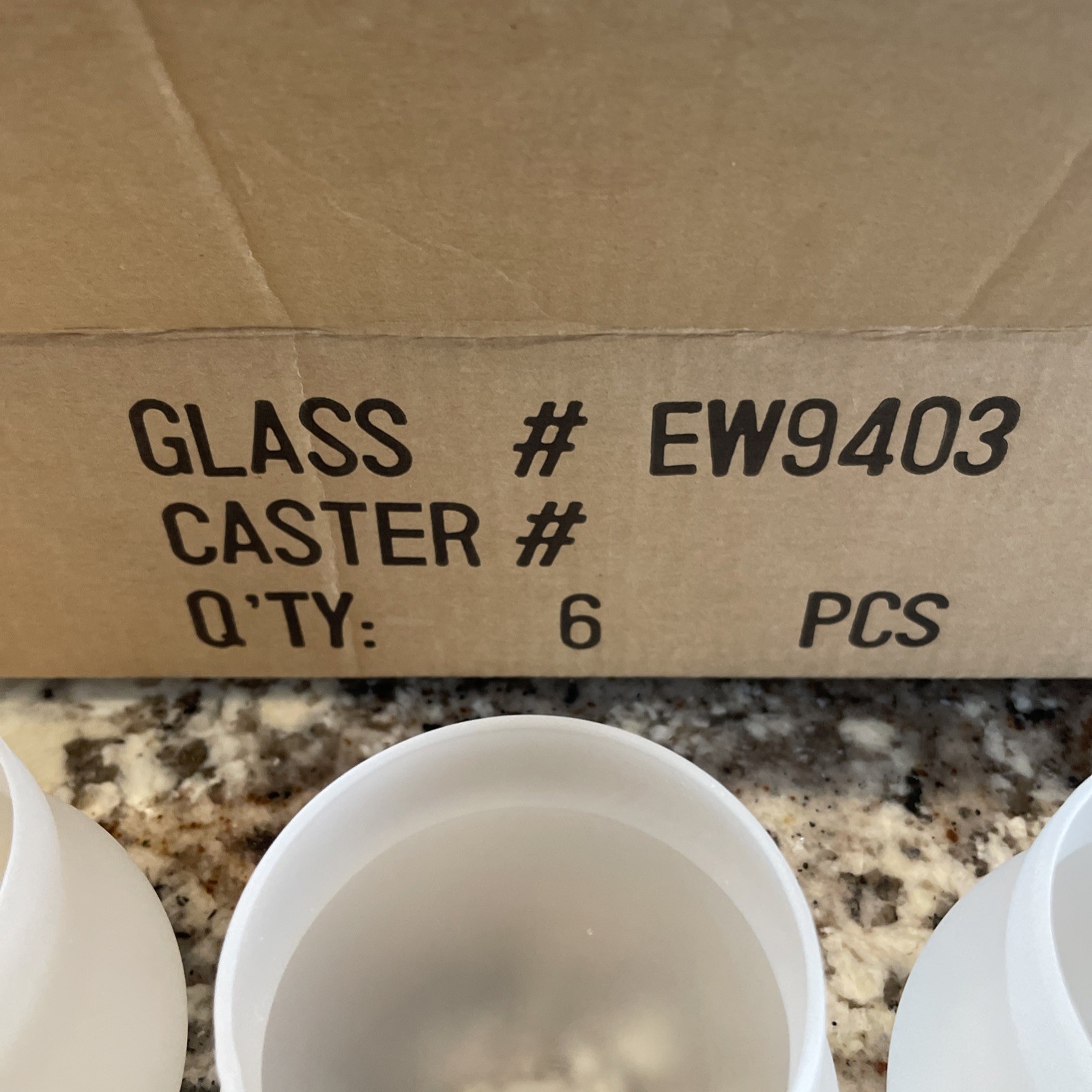 Midstate Model 450 Lamp Replacement Glass Globes Frosted Set Of 6 NIB 3” EW9403