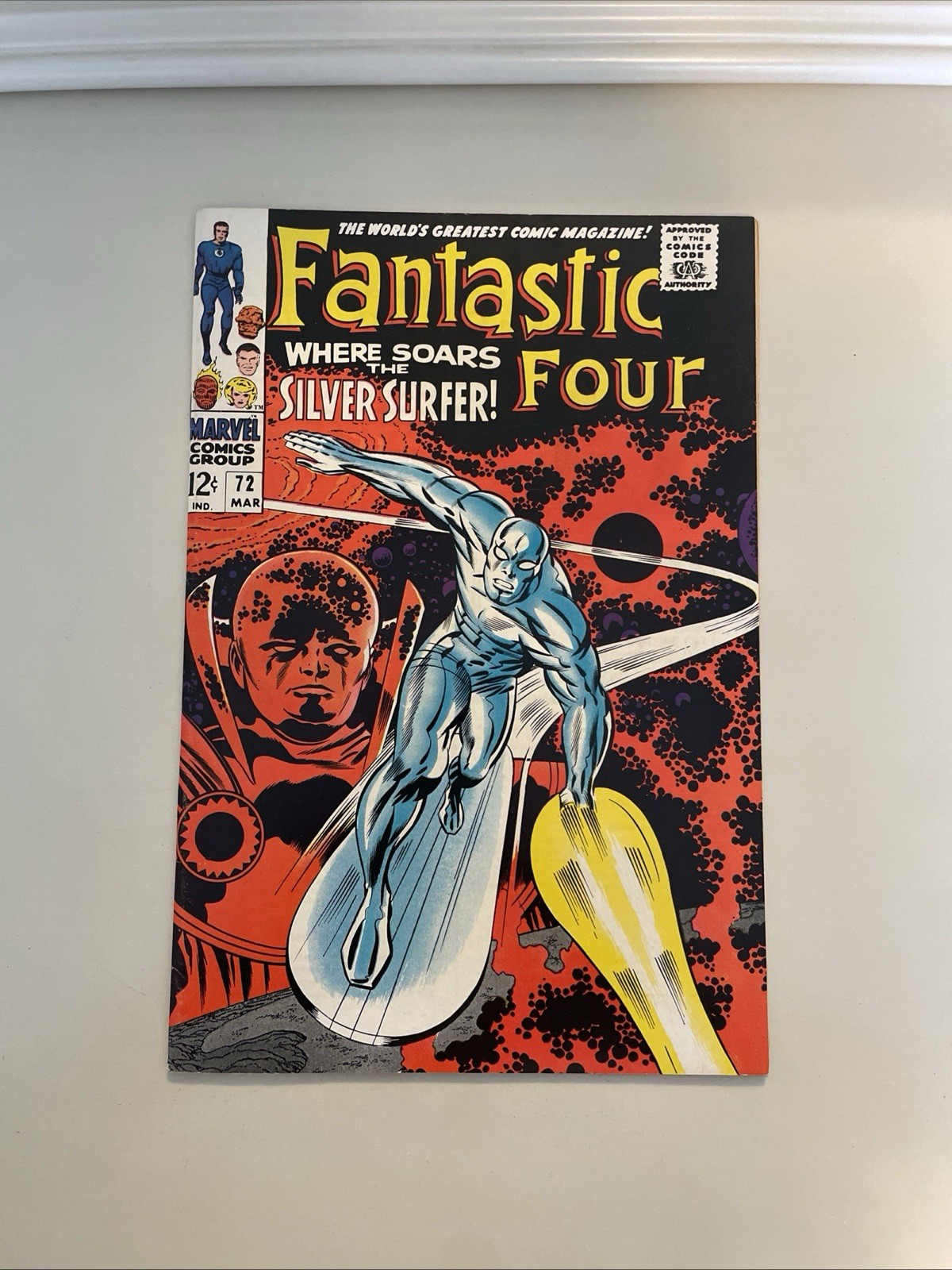 Fantastic Four #72 1968 Marvel Comics. Classic Cover W Silver Surfer.