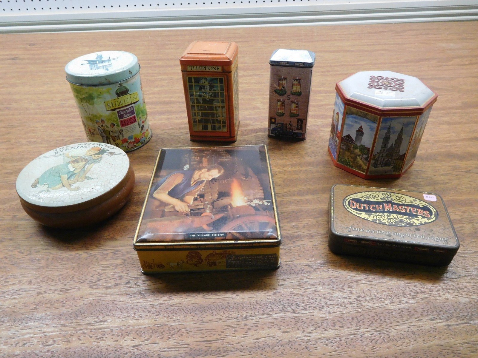 7 Vintage Metal Advertising Decorative Food/Kitchen/Pantry Tins