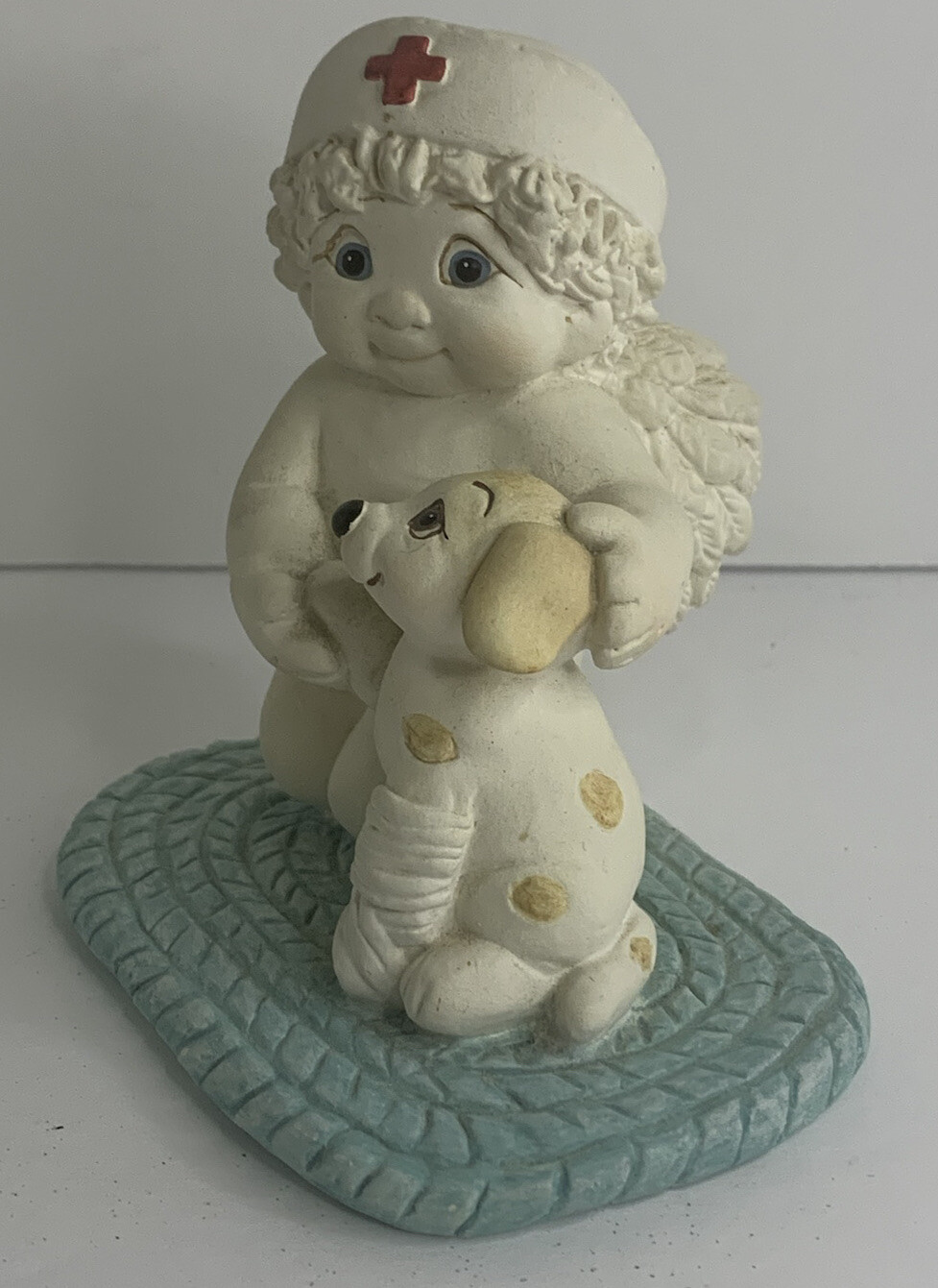 Dreamsicles Cherub Figurine “A Nurses Care” With Dog – 2000 – Signed – No Box