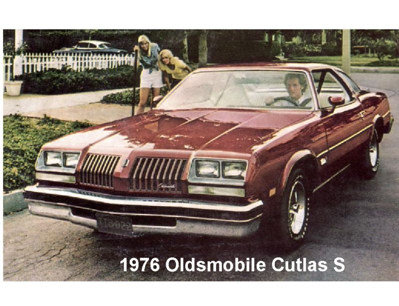 1976 Oldsmobile Cutlass S Auto Refrigerator / Tool Box Magnet Gift Card Insert