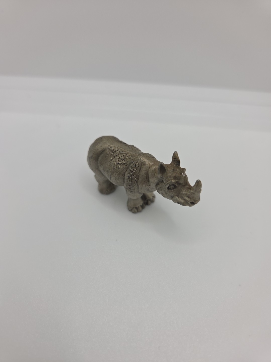 Hudson Pewter Noah’s Ark Collection Rhinoceros #2219 Figure 1981 Rhino USA