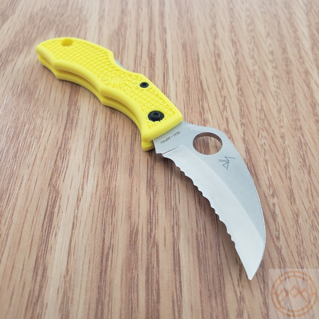 Spyderco Ladybug3 Salt Folding Knife 1.88″ Serrated H1 Steel Blade FRN Handle