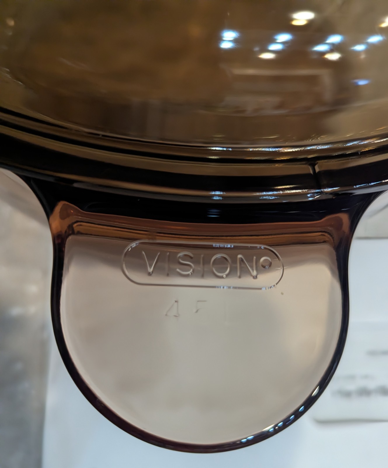 Pyrex Visions Amber Dutch Oven 4.5L Stock Pot Corning USA Brown 5Qt Vision Ware