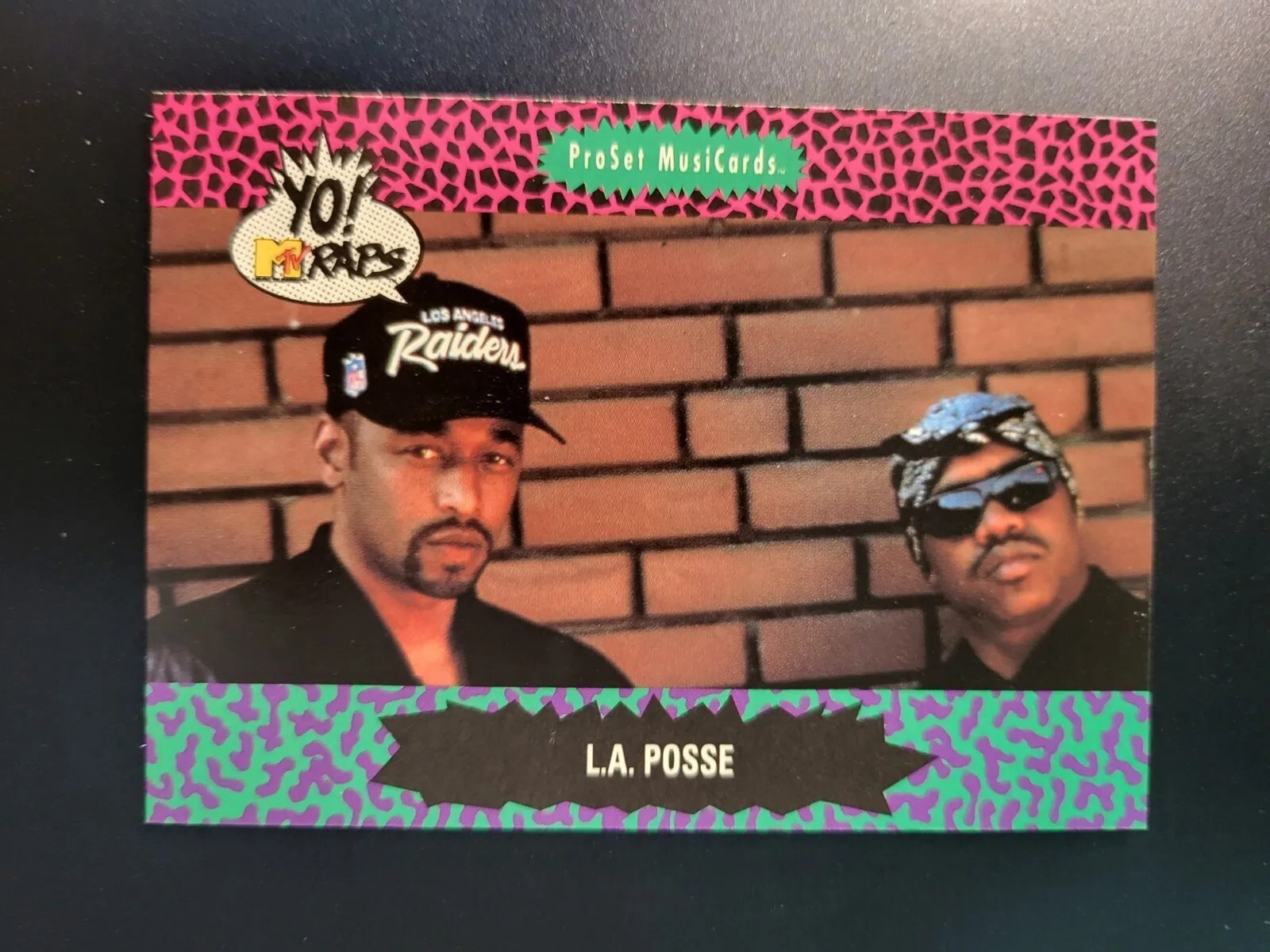 1991 ProSet MusiCards YO MTV Raps L.A. Posse RC card #128