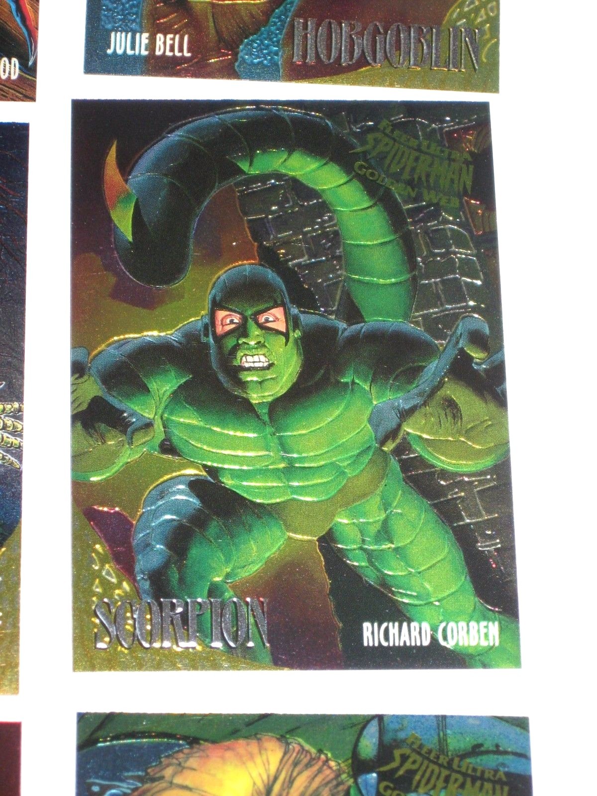 1995 Fleer ULTRA Spider-Man INSERT GOLDEN WEB 9 Card Set VENOM CARNAGE
