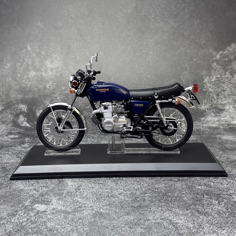 AOSHIMA 1/12 Honda CB400 FOUR Diecast Model Motorcycle Bike Car Red/Blue/Yellow