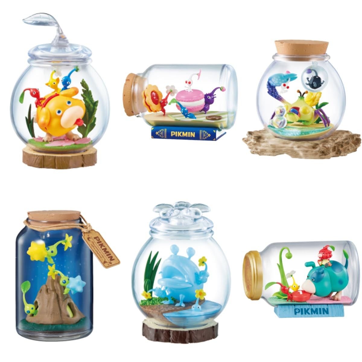 Re-Ment-Pikmin Terrarium Collection 2-Blind Box-1 of 6 Multicolor