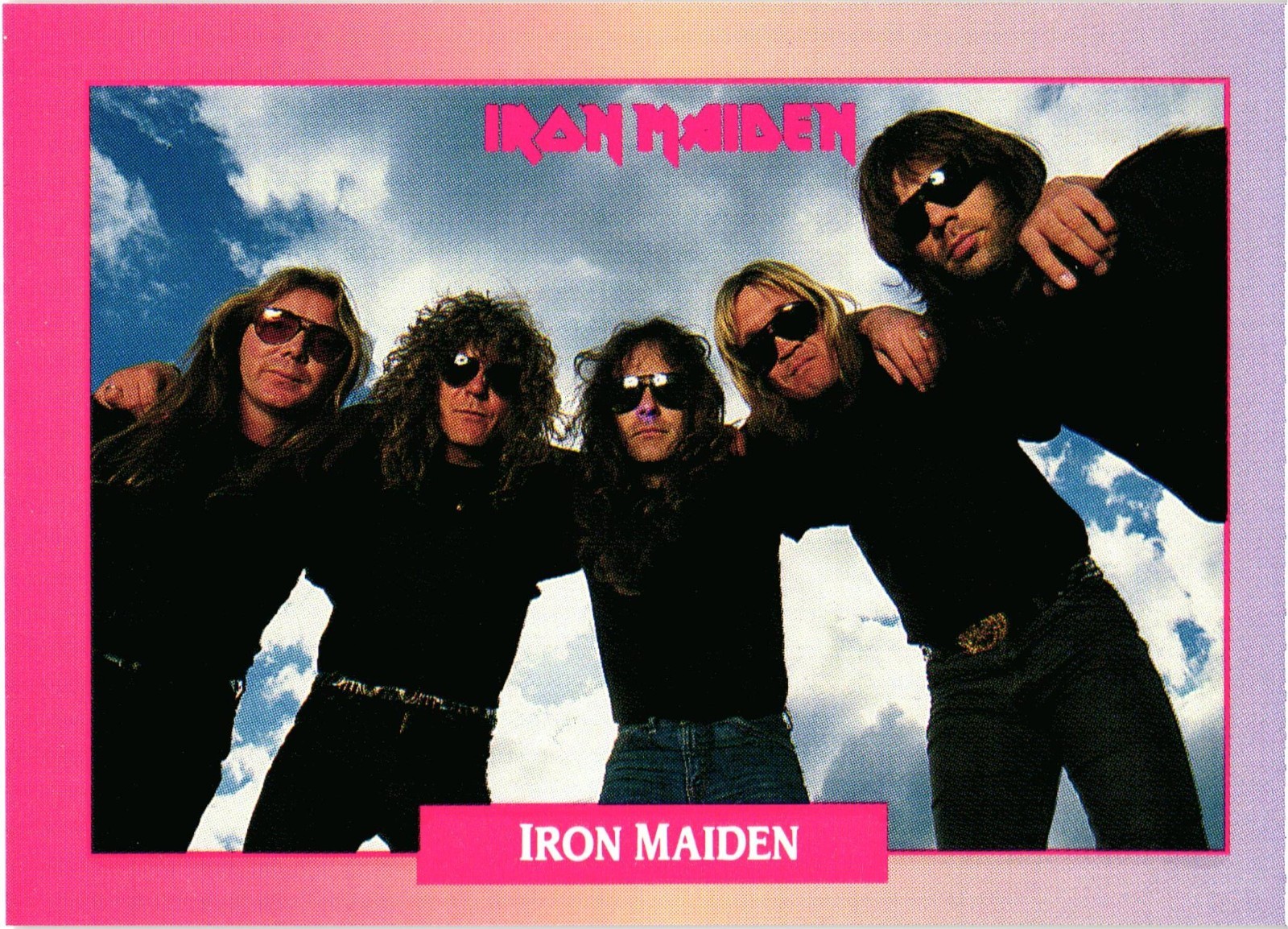 Rock Cards Series 1 #238 Iron Maiden Single Card 1991 Brockum