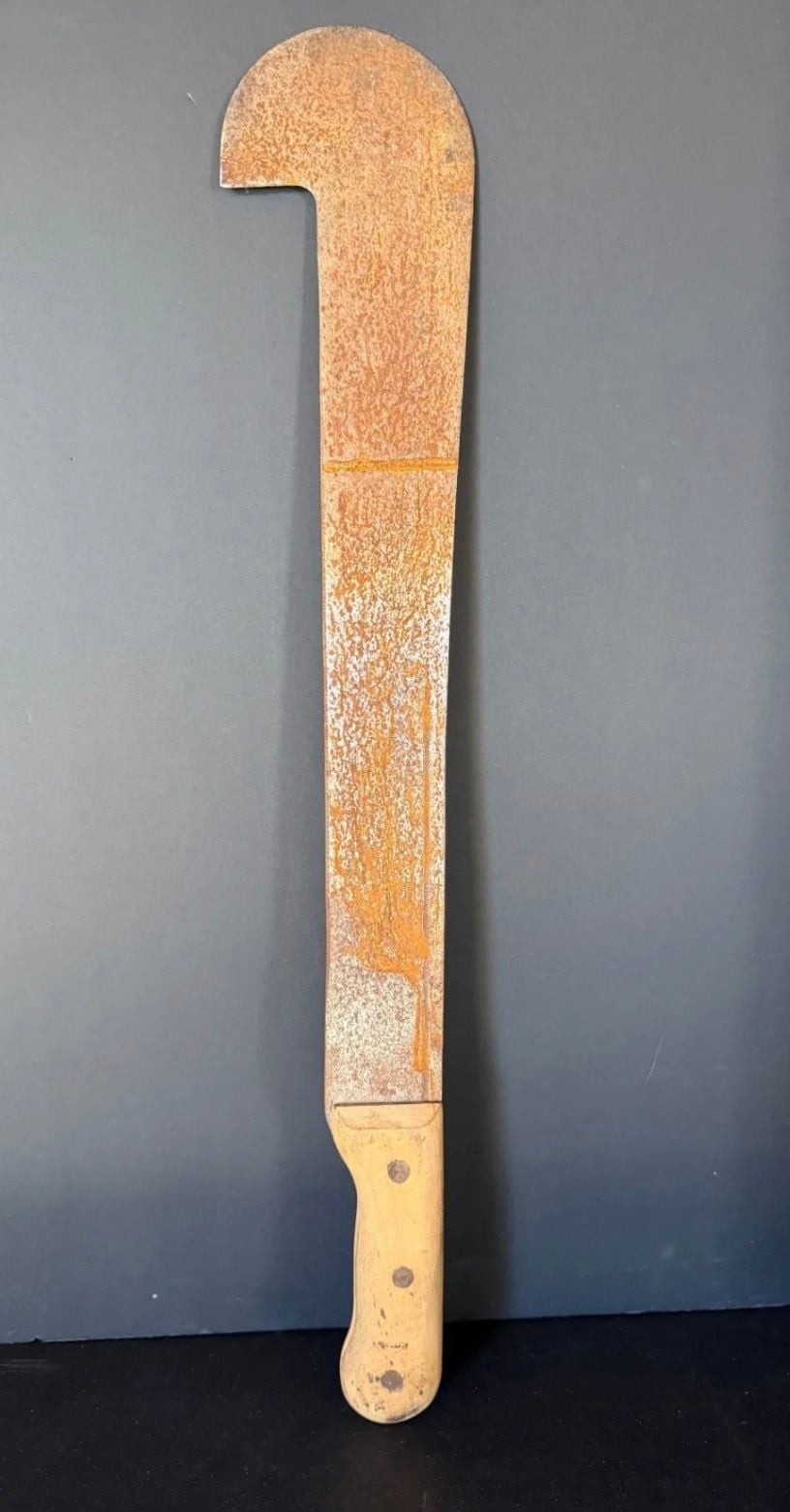 Vintage Heavy Duty Butcher’s Machete / Lamb Splitter with Wood Handle