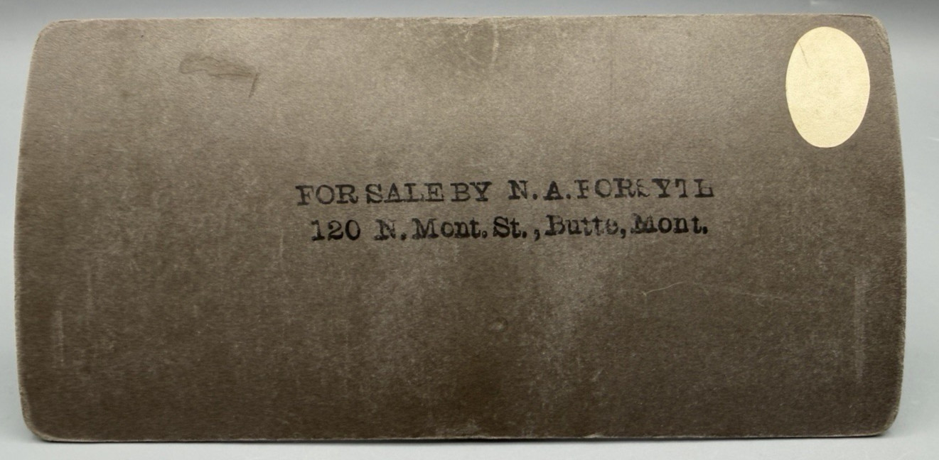 Stairs 200 FT. Below Surface, Morrison Cave N. A. Forsyth Mont. Stereograph Card