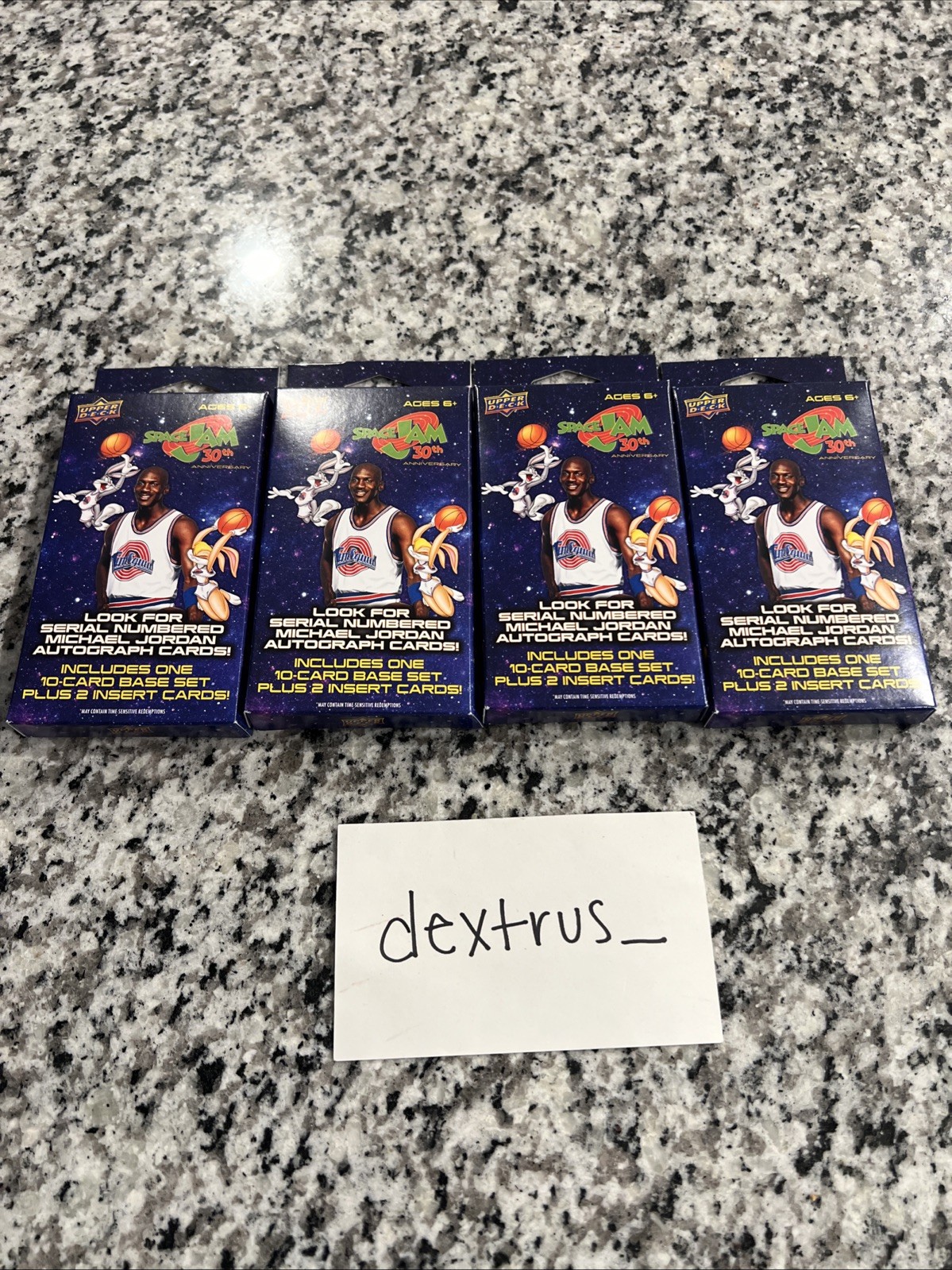 Upper Deck (LOT OF 4) Space Jam 30th Anniversary 12 Card Hanger SEALED