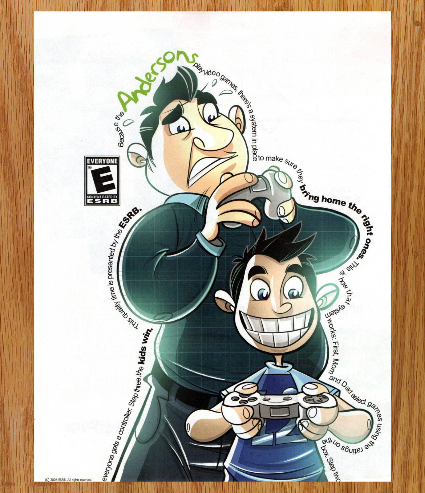 ESRB Rating Everyone E Anderson – Video Game Print Ads Poster Promo Art 2011