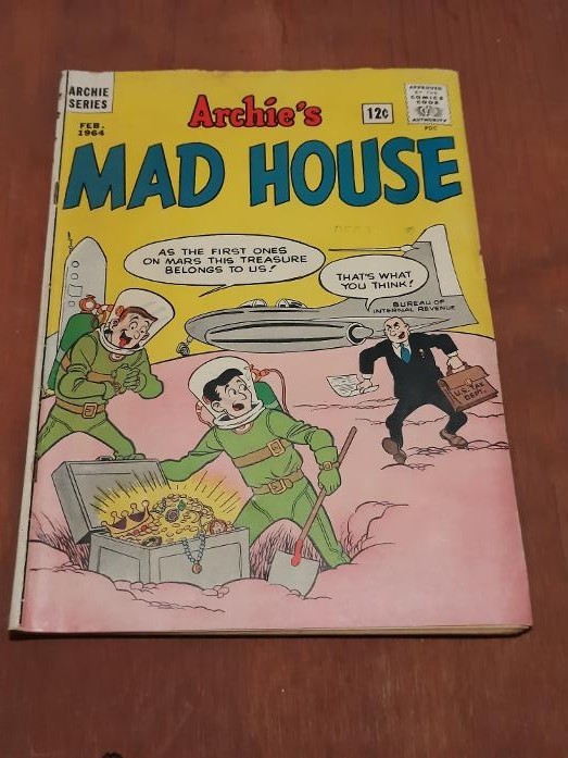 Archie’s Mad House #31, Science Fiction Cover, 1964, Good