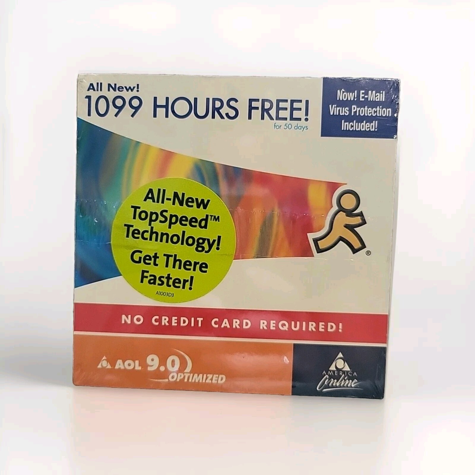 VINTAGE Software AOL 9.0 Optimized 1099 Hours CD. Still Sealed