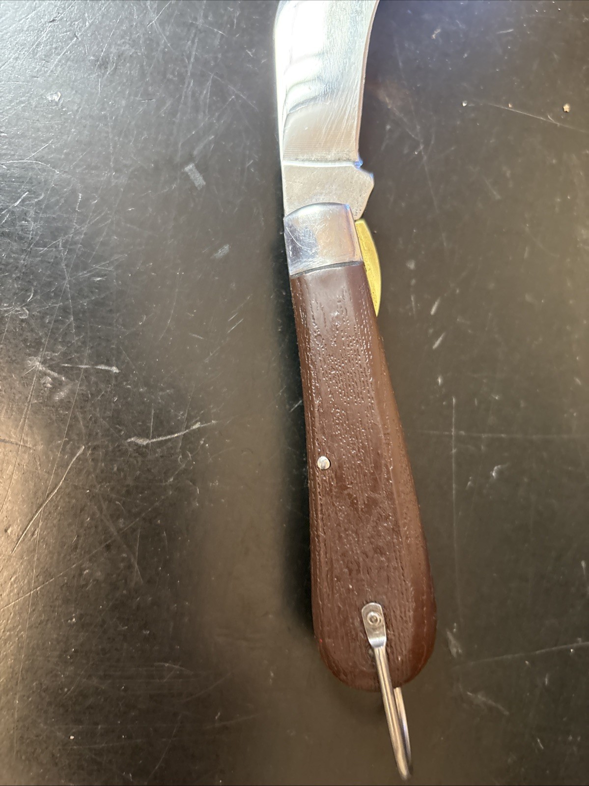 Vintage Klein Tools LL Hawk Bill Folding Knife VG