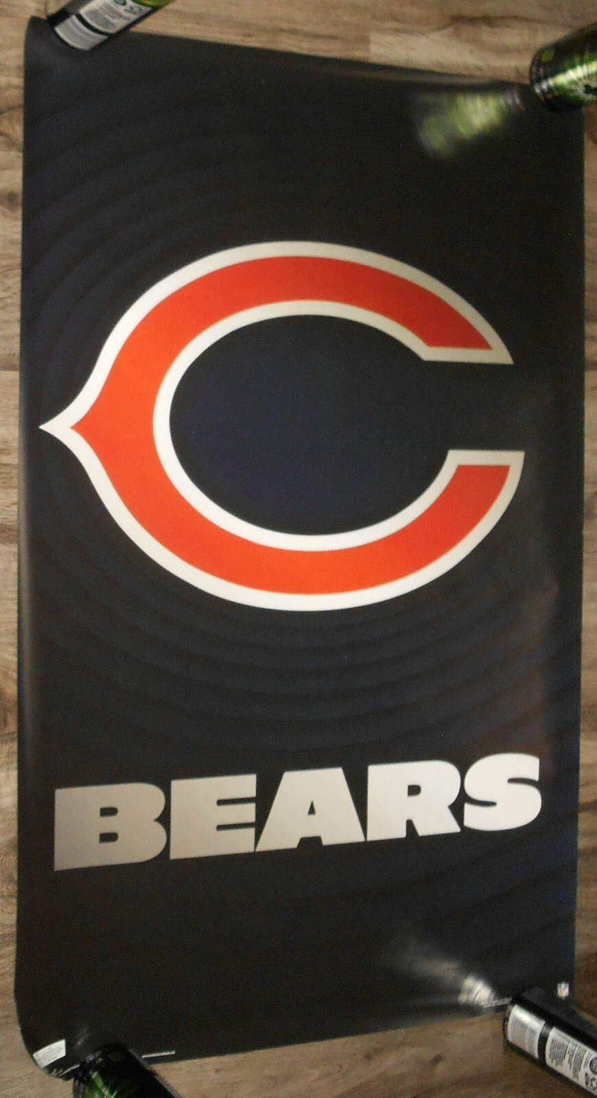 Chicago Bears “C” Logo Poster – Approximately 22 3/8″ x 34″
