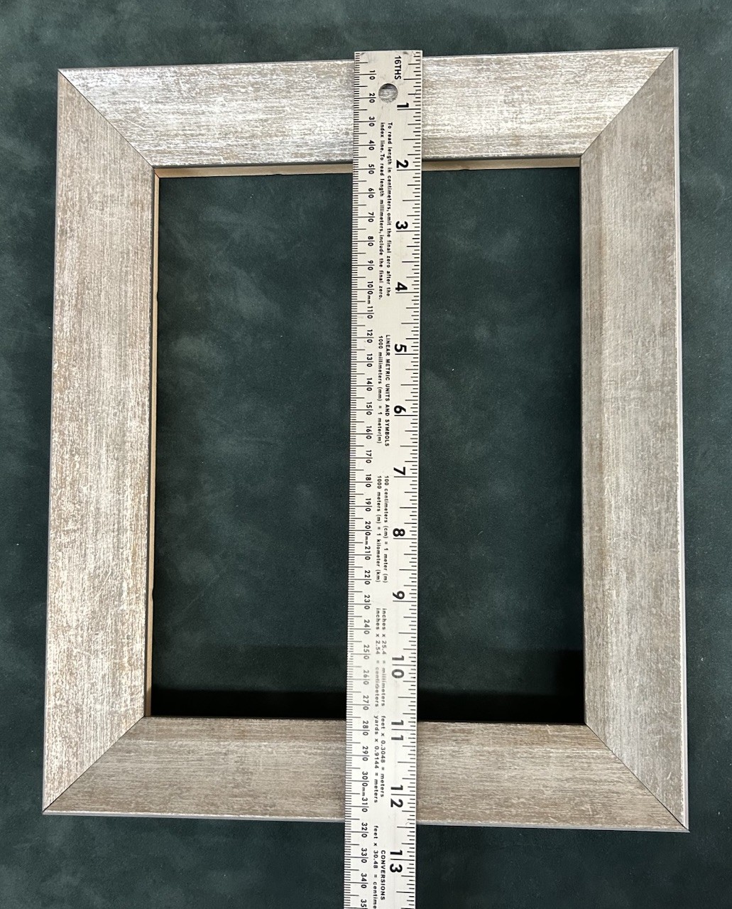 Modern LARSON Wood Shadowbox/ Oil Ptg Deep Rabbet Picture Frame 8 X 10 Silver