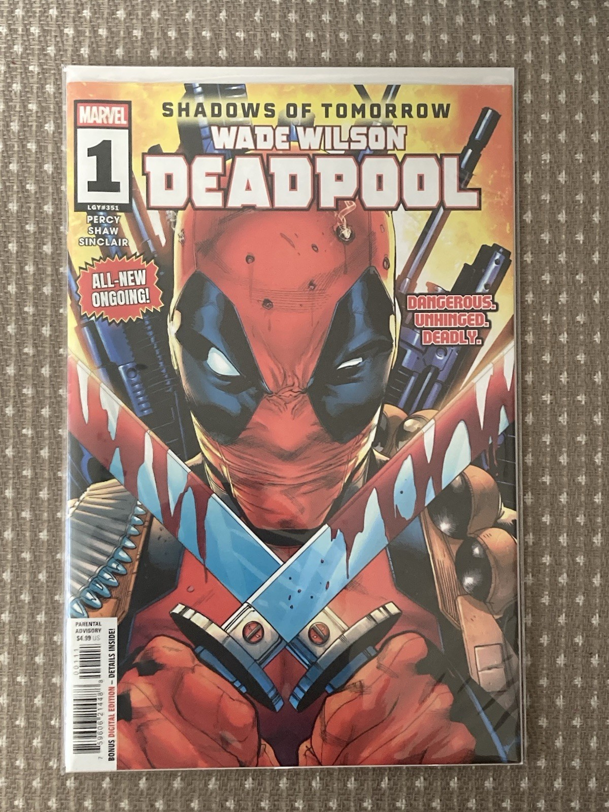 Marvel Comics Deadpool #1 Shadows of Tomorrow Benjamin Percy Geoff Shaw