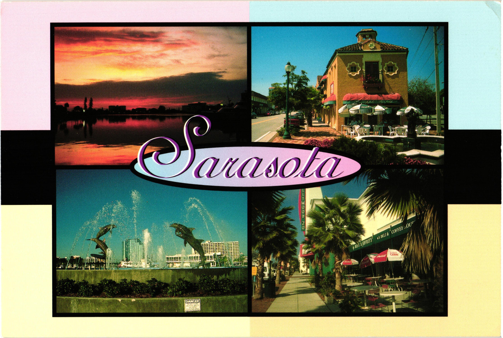Sarasota, FL Multi-View Postcard Unposted