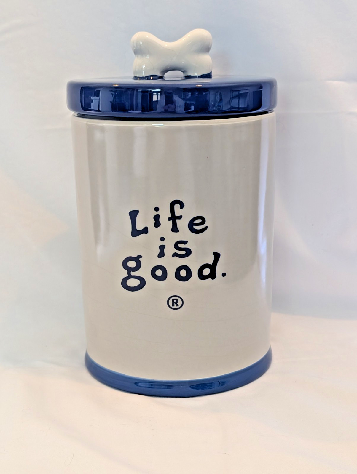 LIFE IS GOOD DOG COOKIE JAR
