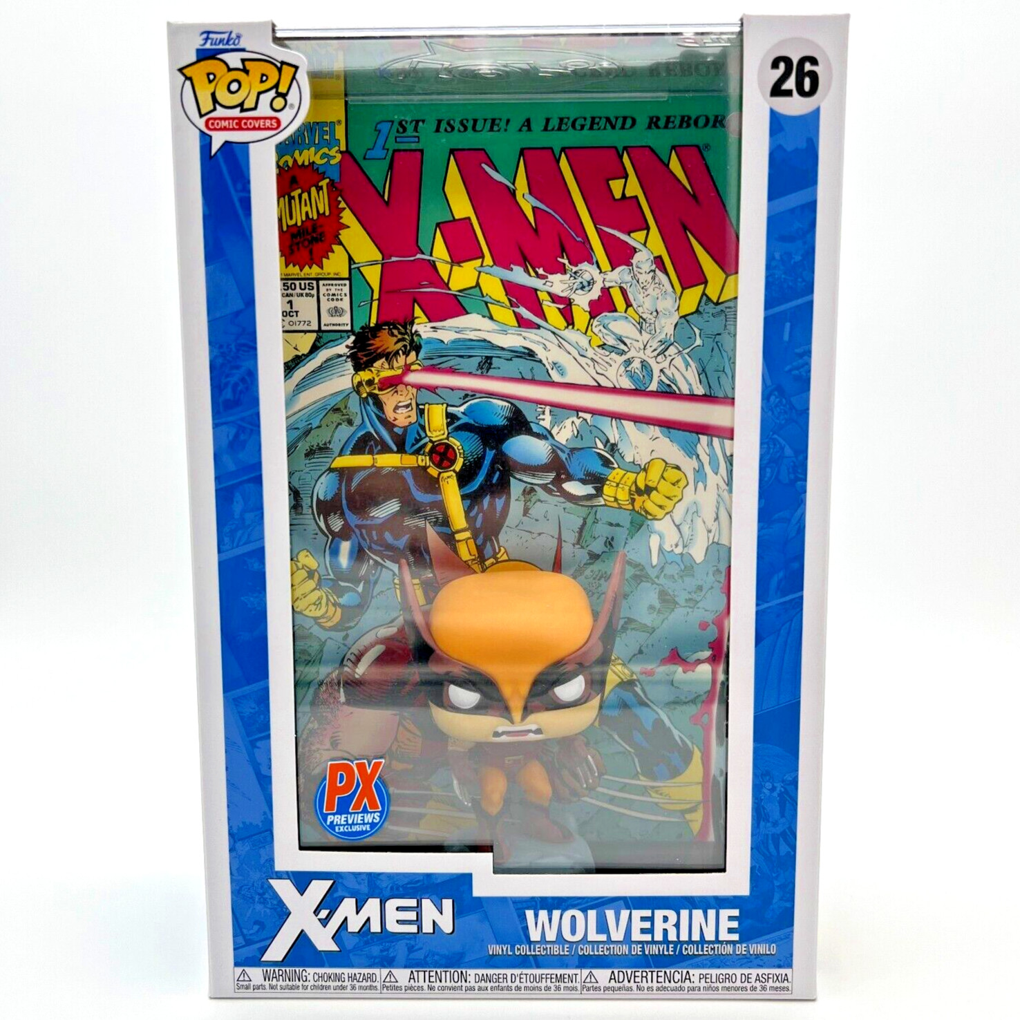 Funko POP! Marvel Comic Covers X-Men #1 WOLVERINE 26 PX Previews Exclusive • NEW