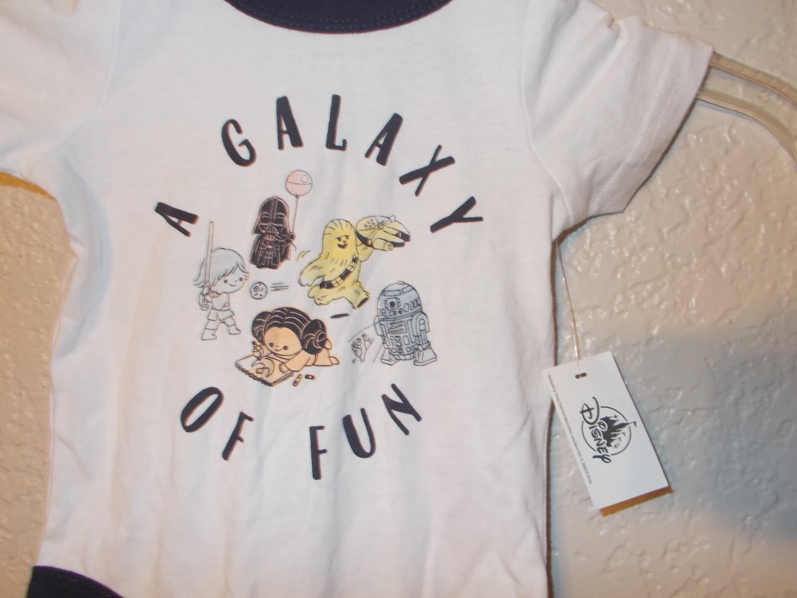 Disney Parks Star Wars A Galaxy of Fun White 1 Piece Size 3-6 Months