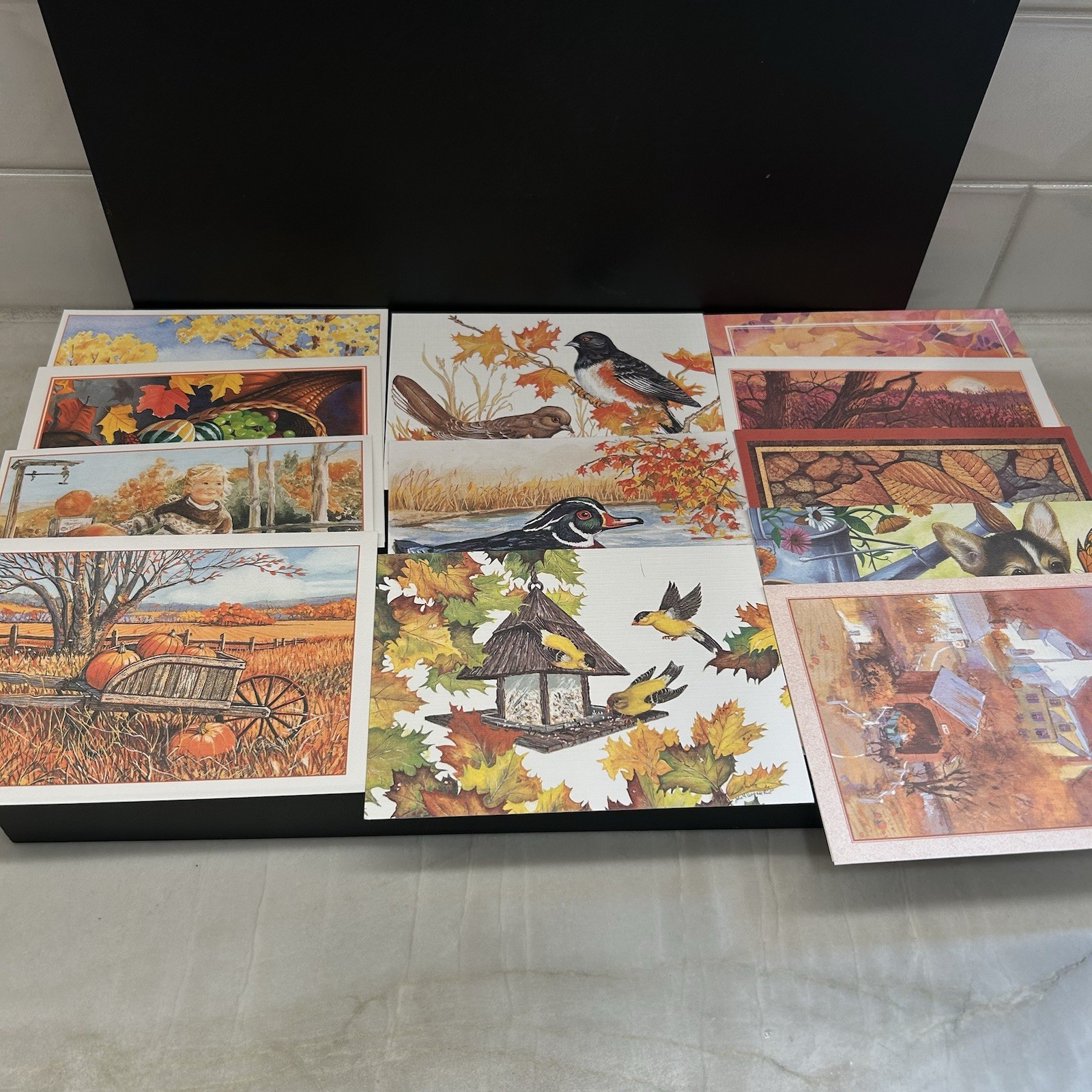VTG Fall Themed Note Cards 12 Different Cards/Envelopes, Various Artists