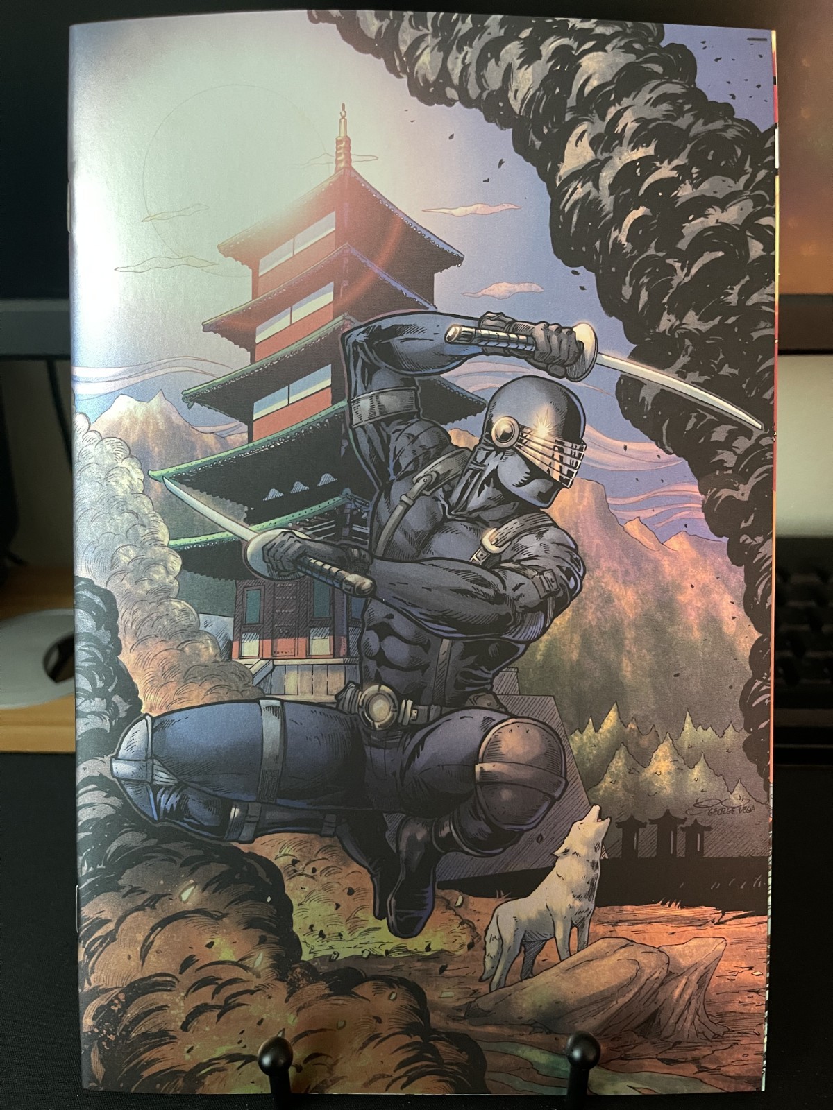 GI Joe #320 – George Vega NYCC Exclusive – Snake Eyes w/COA – Very Rare – NM